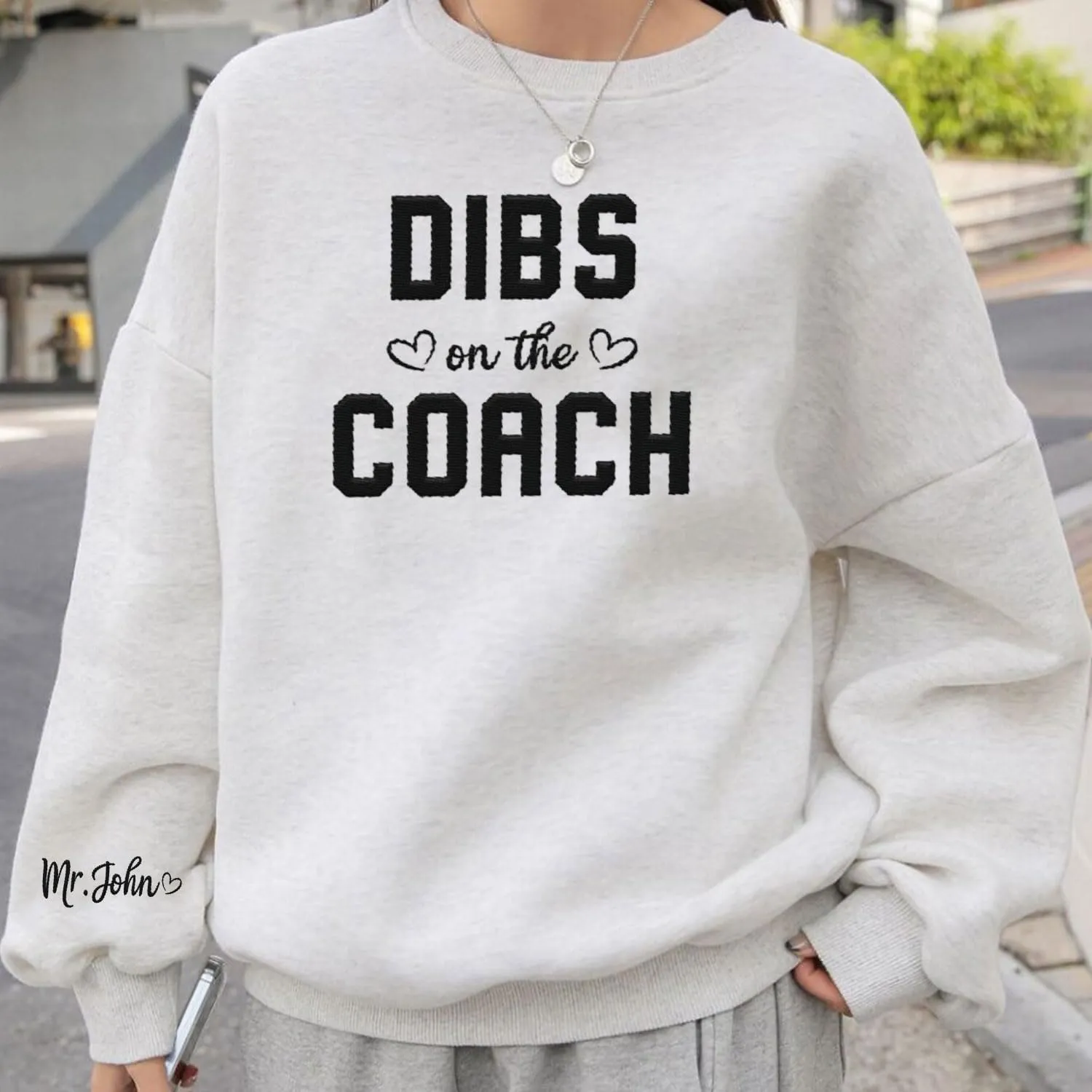 Custom Coach Embroidered Sweatshirt for Trainer, Coach Volleyball, Coach Soccer, Dibs On The Coach Shirts Gifts For Women Men