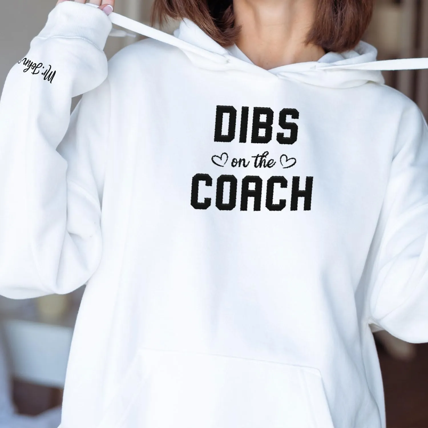 Custom Coach Embroidered Sweatshirt for Trainer, Coach Volleyball, Coach Soccer, Dibs On The Coach Shirts Gifts For Women Men