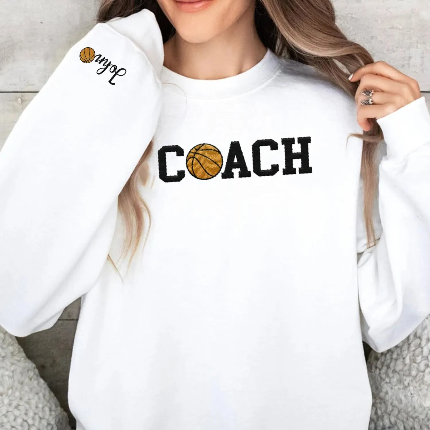 Custom Coach Embroidered Sweatshirt for Trainer, Coach Volleyball, Coach Soccer, Dibs On The Coach Shirts Gifts For Women Men