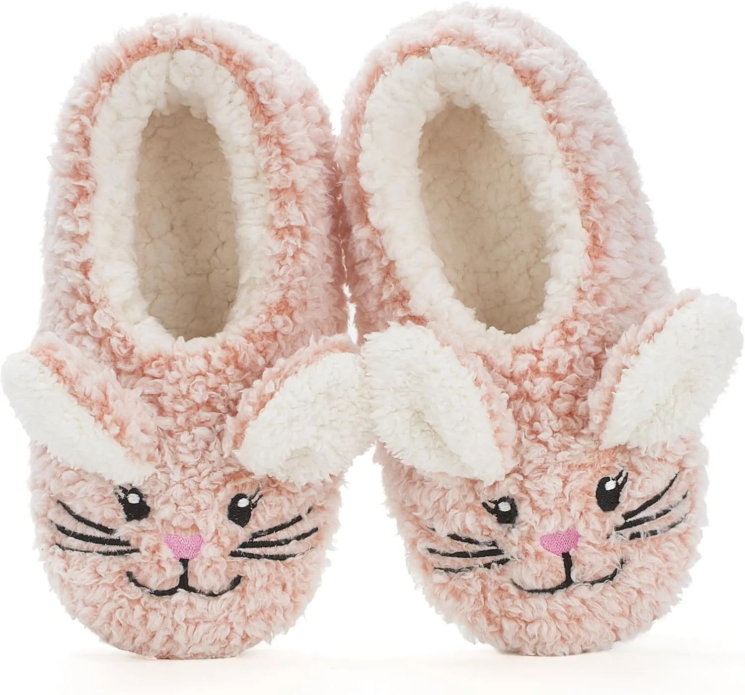 Cute Animal House Slippers, Warm Fuzzy Slipper Socks with Grippers Non Slip, Cozy Funny Gifts