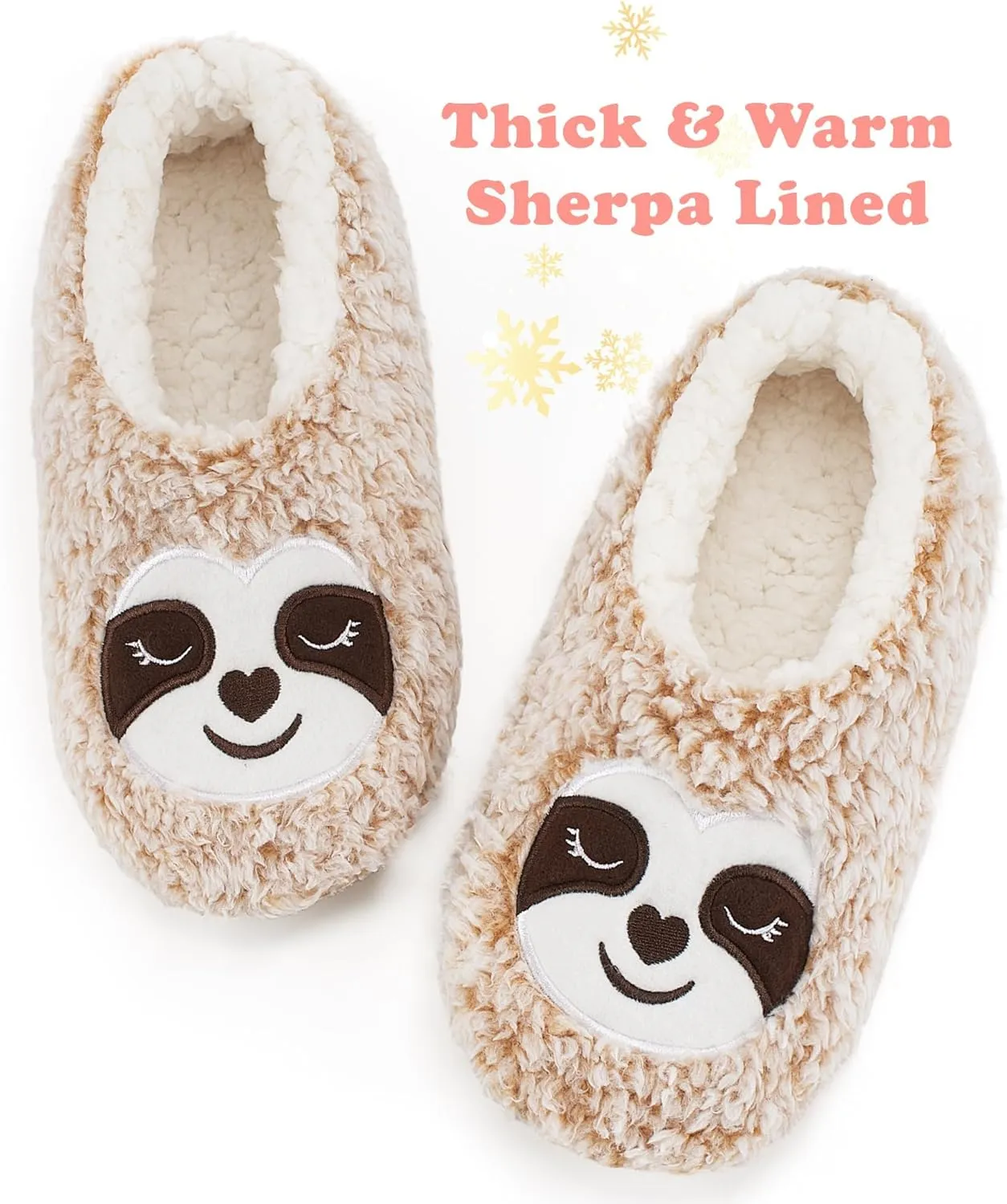 Cute Animal Slippers for Kids Girls Women, Fuzzy House Socks with Soft Anti-Skid Soles - Unique Gifts for Mom and Animal Lovers!