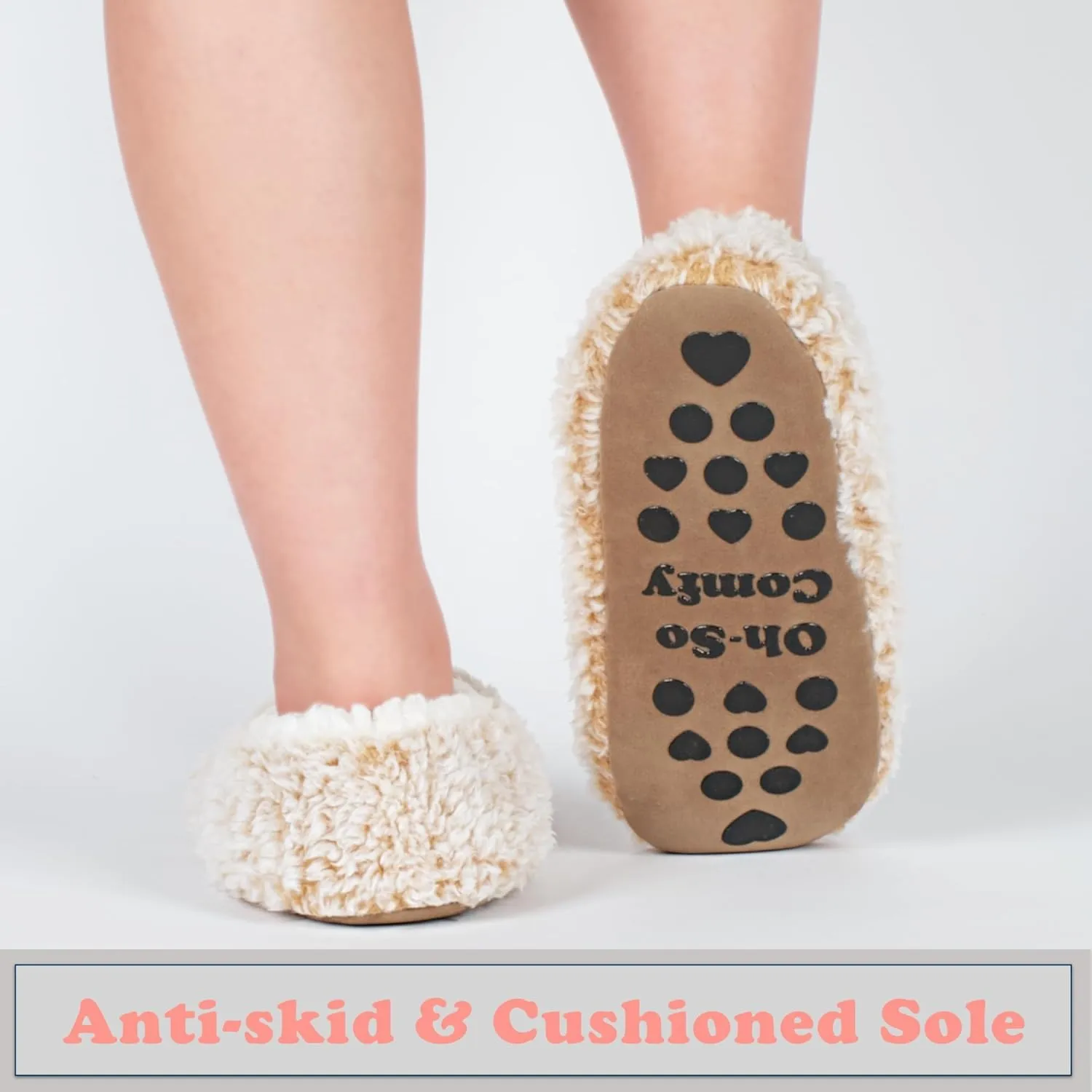 Cute Animal Slippers for Kids Girls Women, Fuzzy House Socks with Soft Anti-Skid Soles - Unique Gifts for Mom and Animal Lovers!