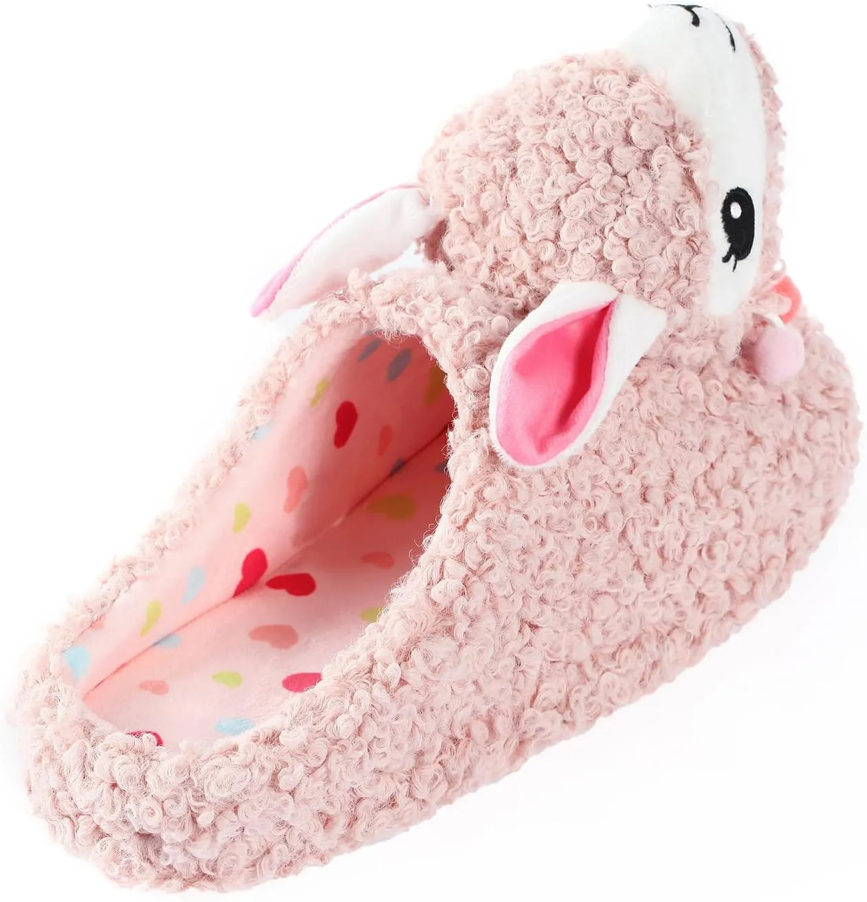 Cute Animal Slippers - Soft Fuzzy Alpaca & Llama Memory Foam for Women - Indoor Warm Non-Slip Bedroom Slippers