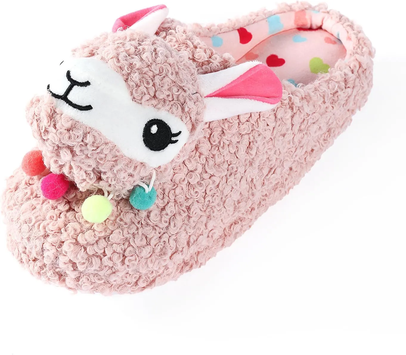 Cute Animal Slippers - Soft Fuzzy Alpaca & Llama Memory Foam for Women - Indoor Warm Non-Slip Bedroom Slippers