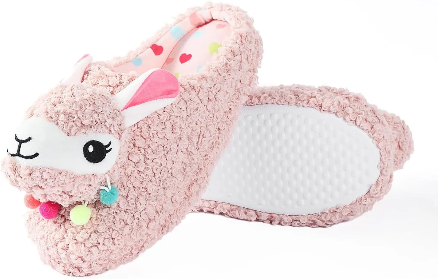 Cute Animal Slippers - Soft Fuzzy Alpaca & Llama Memory Foam for Women - Indoor Warm Non-Slip Bedroom Slippers