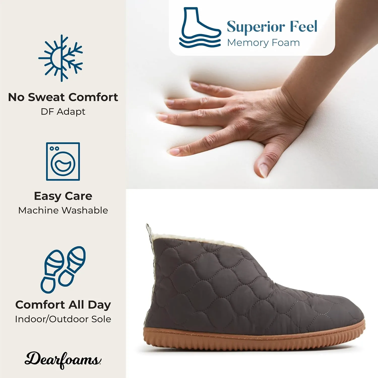 Dearfoams Men's Indoor/Outdoor Warm Up Bootie Slipper