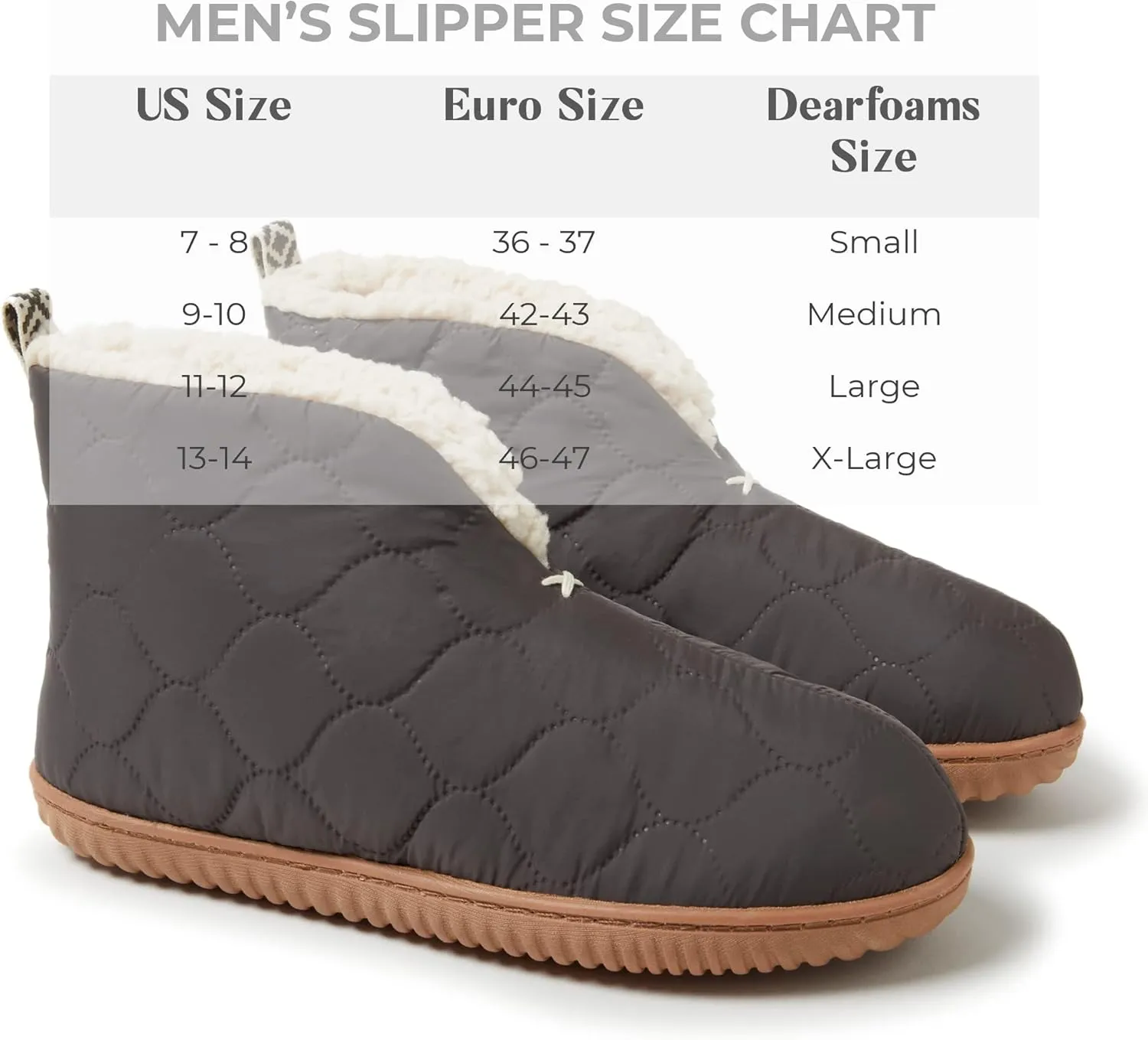 Dearfoams Men's Indoor/Outdoor Warm Up Bootie Slipper