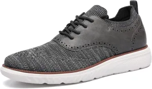 DECARSDZ Men's Casual Dress Shoes Knit Lightweight Breathable Lace-Up Shoes Walking Work Sneakers Fashion Sneaker
