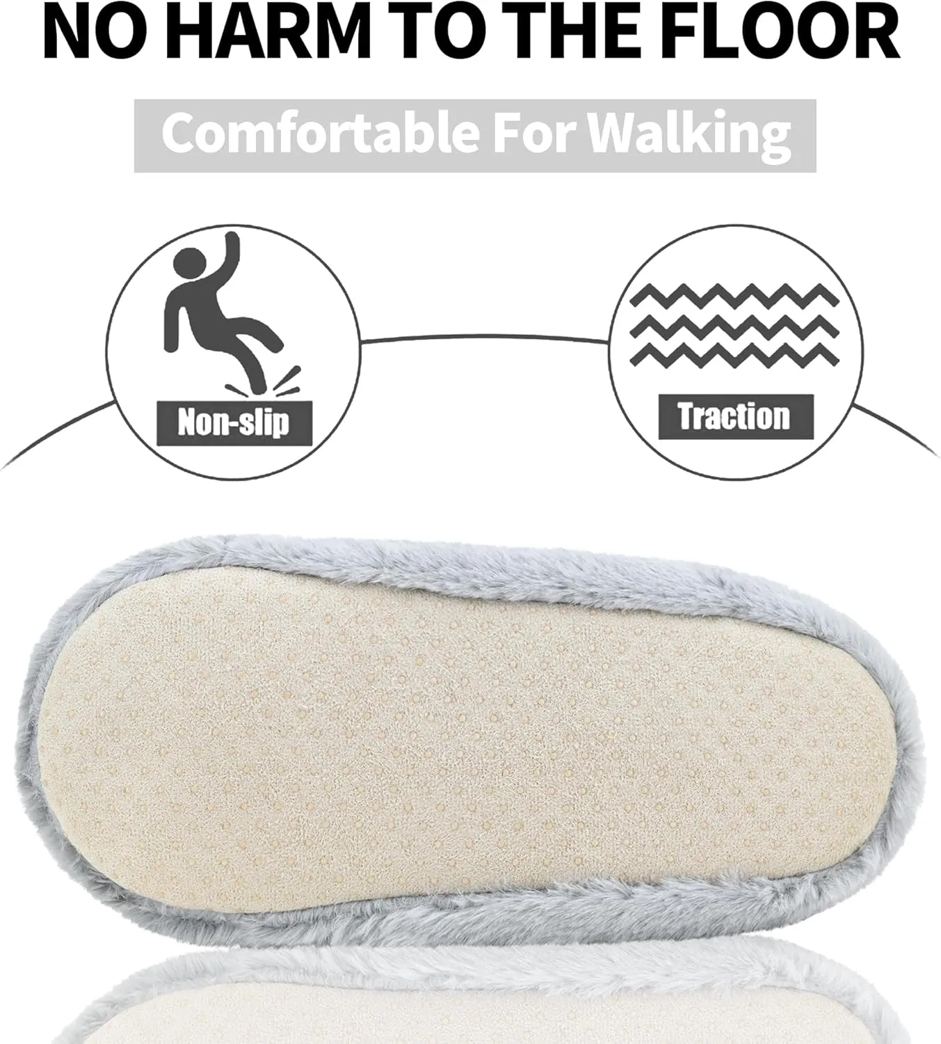 DICUIRD Womens Slipper Socks Low Cut Comfy&Warm Animal Non-skid Bedroom Slippers