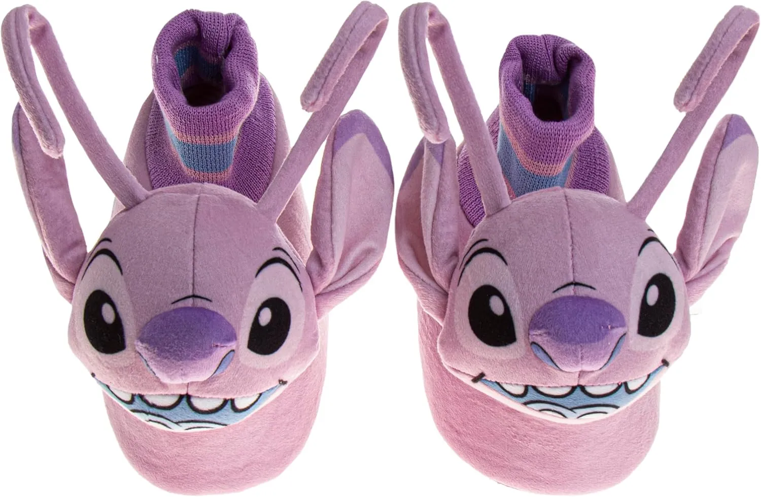 Disney Kids Lilo and Stitch Slippers for Girls - Stitch Plush Warm Soft Aline Comfy Lightweight House Shoes (5-10 toddler / 11-12 little kid)