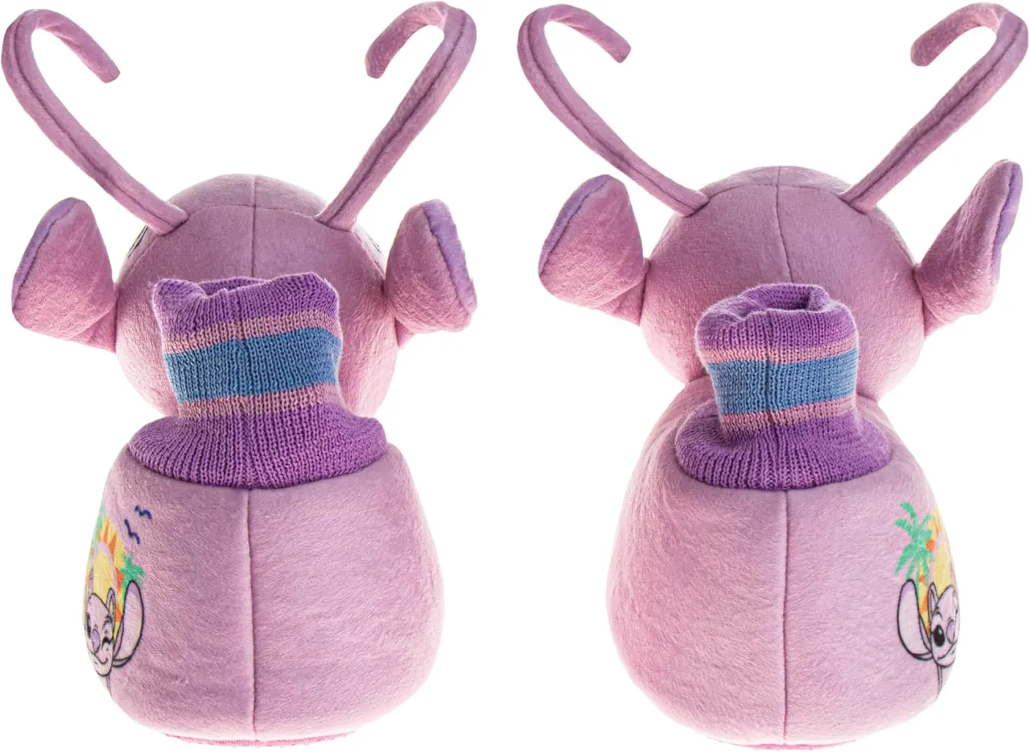 Disney Kids Lilo and Stitch Slippers for Girls - Stitch Plush Warm Soft Aline Comfy Lightweight House Shoes (5-10 toddler / 11-12 little kid)