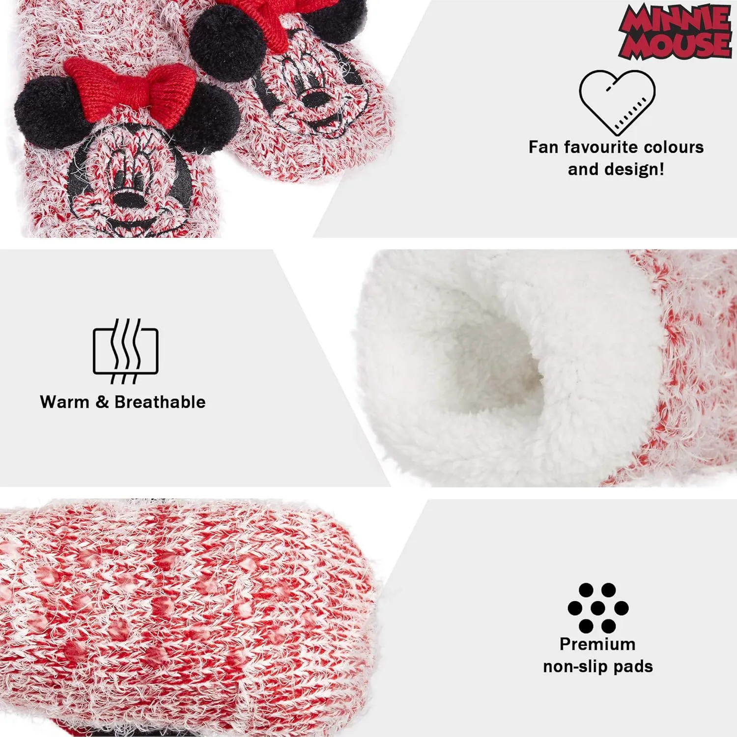 Disney Stitch Slipper Socks For Women Teens Warm Slipper Socks Bed Socks Non Slip Socks Gifts for Her