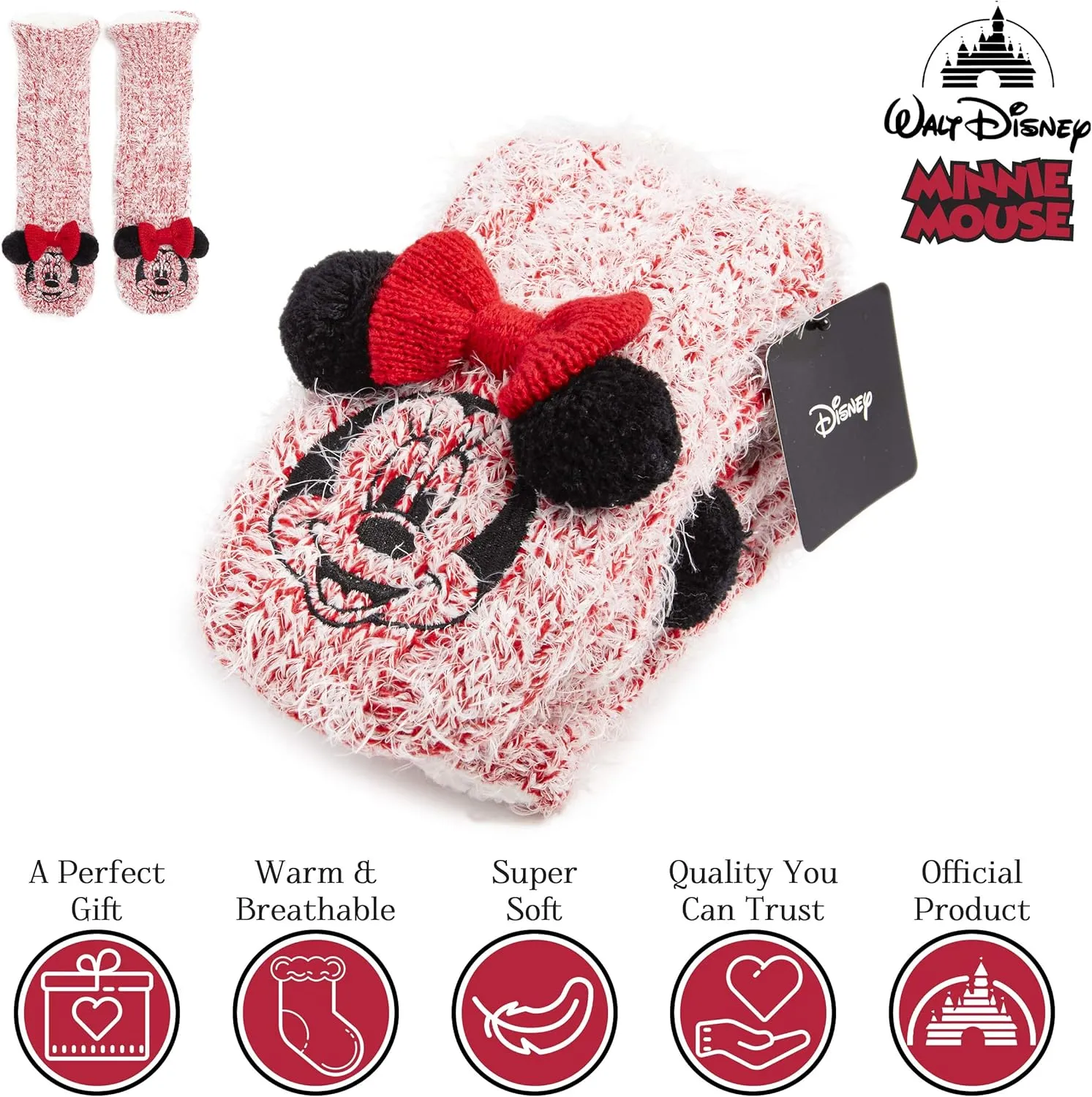 Disney Stitch Slipper Socks For Women Teens Warm Slipper Socks Bed Socks Non Slip Socks Gifts for Her