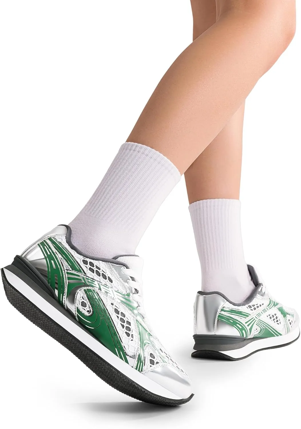 DREAM PAIRS Women Chunky Platform Retro Fashion Sneakers Comfortable Breathable Walking Shoes Casual Lace Up Tennis Shoes