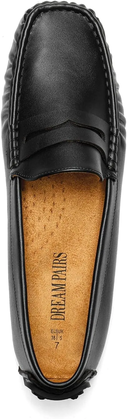 DREAM PAIRS Women's Loafers Penny Loafer Slip on Casual Dressy Comfortable Business Work Office Moccasins Driving Loafer Shoes
