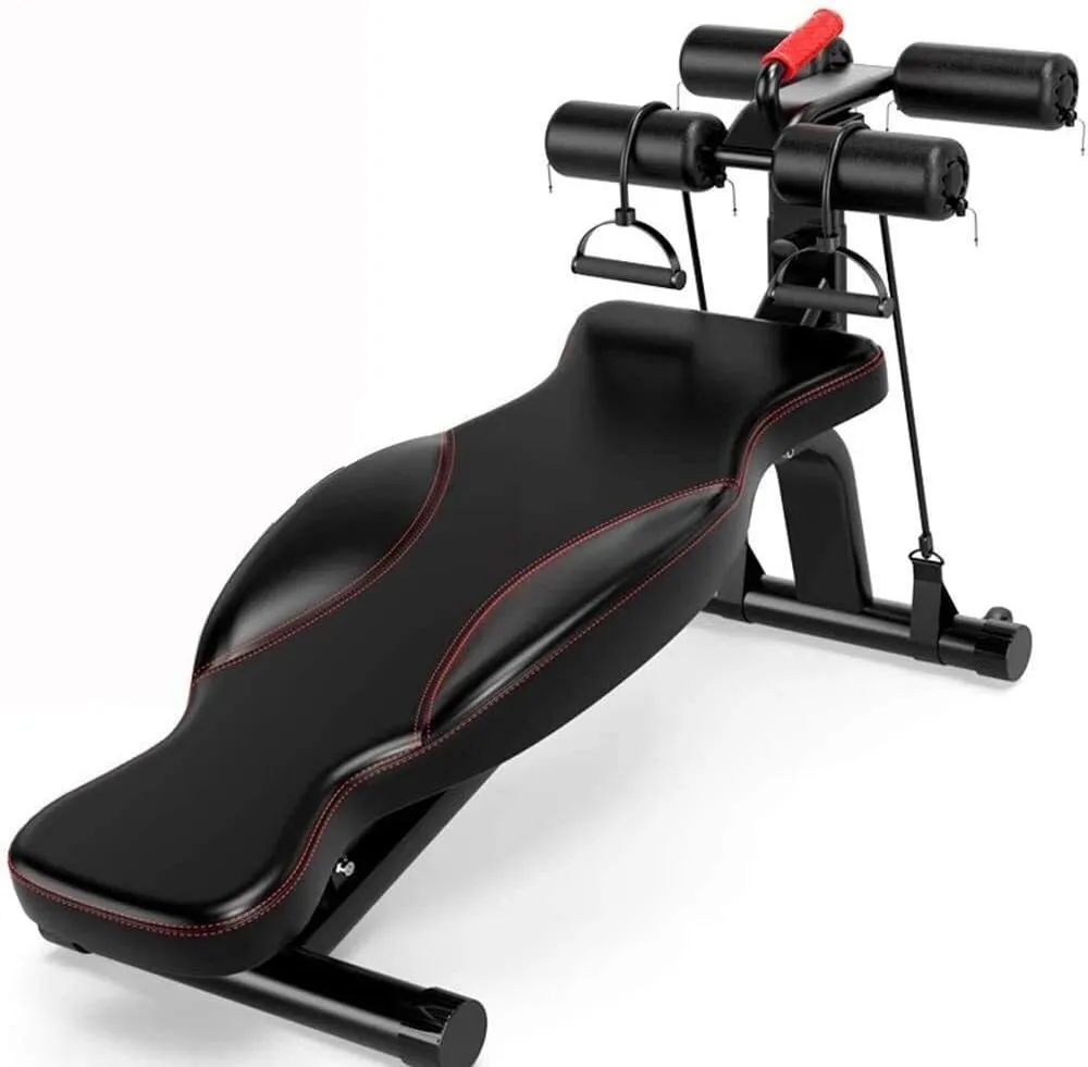 Durable Sturdy Weight Benches For Home Gym Folded Weight Bench Creaking Fitness Equipment Multifunction Abdominal Trainer With Dumbbell Stools For Home Men'S