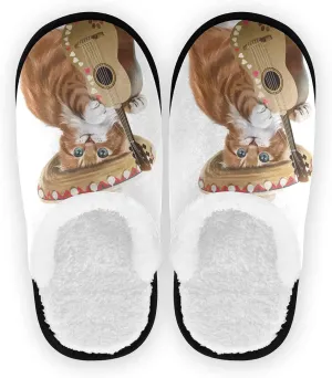 Dussdil Women's Men's Winter Spa Slippers Home House Slippers Shoes Memory Foam Closed Toe Slipper Non Slip for Women Men Hotel Bedroom Travel Shoes