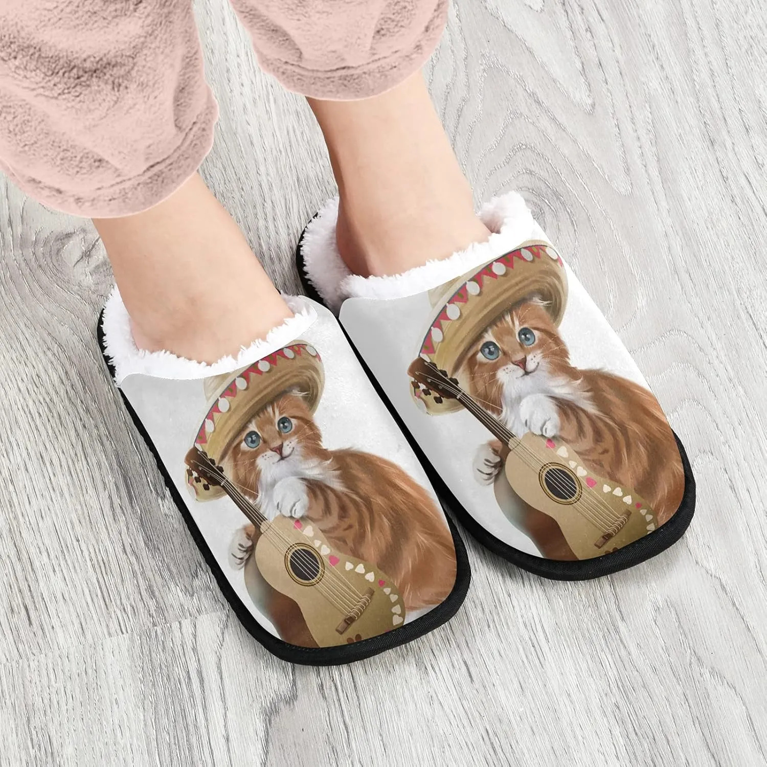 Dussdil Women's Men's Winter Spa Slippers Home House Slippers Shoes Memory Foam Closed Toe Slipper Non Slip for Women Men Hotel Bedroom Travel Shoes