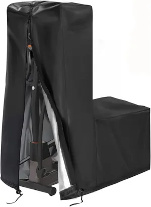Elliptical Cross Trainer Cover, Waterproof Elliptical Exercise Machine Protective Cover, Elliptical Bike Machine Cover Anti Rain, Sun and Dust Protective(Black,140 * 64 * 165cm)