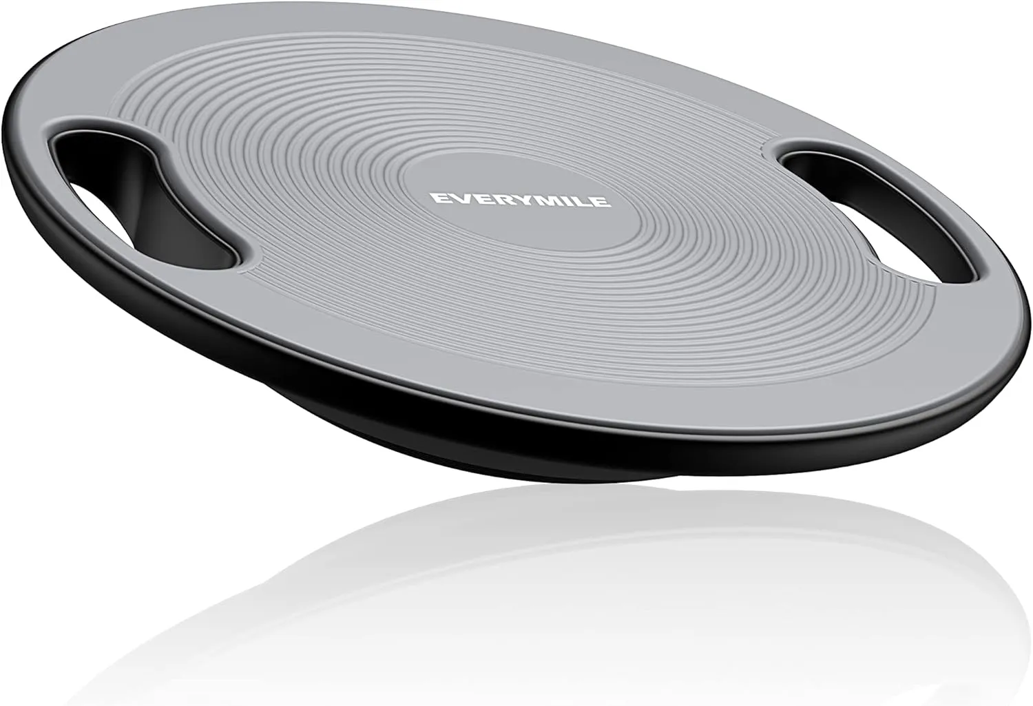 EVERYMILE Wobble Balance Board, Exercise Balance Stability Trainer Portable Balance Board with Handle for Workout Core Trainer Physical Therapy & Gym 15.7" Diameter No-Skid Surface