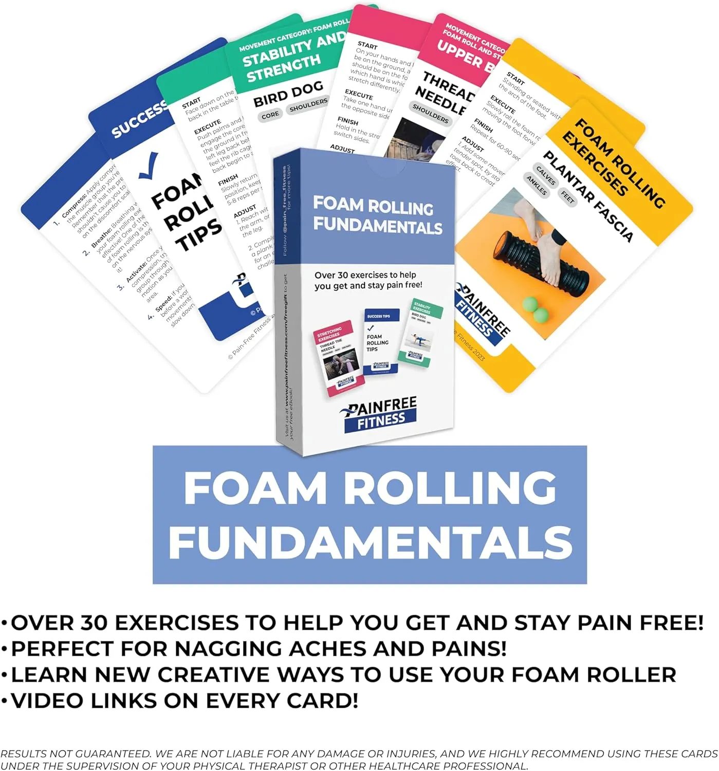 Exercise Flash Cards - Workout Cards Deck - Exercise Cards for Home Workouts Women & Men
