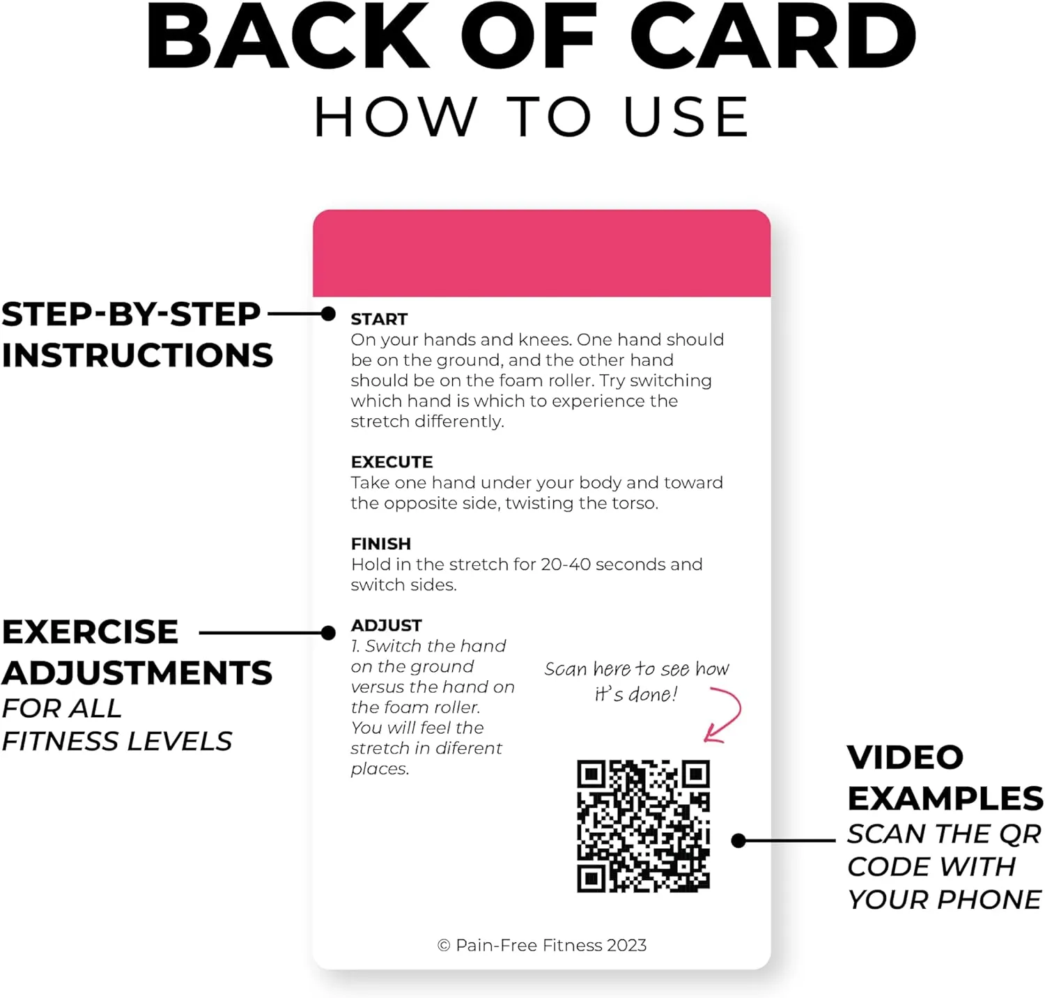 Exercise Flash Cards - Workout Cards Deck - Exercise Cards for Home Workouts Women & Men