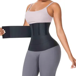 FeelinGirl Waist Trainer for Women Trimmer Belt Waist Cincher Tummy Wrap Plus Size Snatch Me Up Bandage Body Shaper