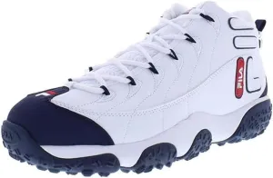 Fila Mens Snake Dancer, Color: Wht/Fnvy/Fred, Size: 8.5 (1BM00854-125-8.5)
