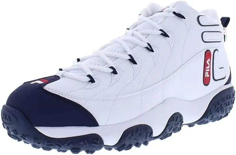 Fila Mens Snake Dancer, Color: Wht/Fnvy/Fred, Size: 8.5 (1BM00854-125-8.5)