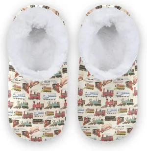 Fisyme Kids Slippers Boys Girls Warm Soft Indoor House Slipper Socks Home Shoes