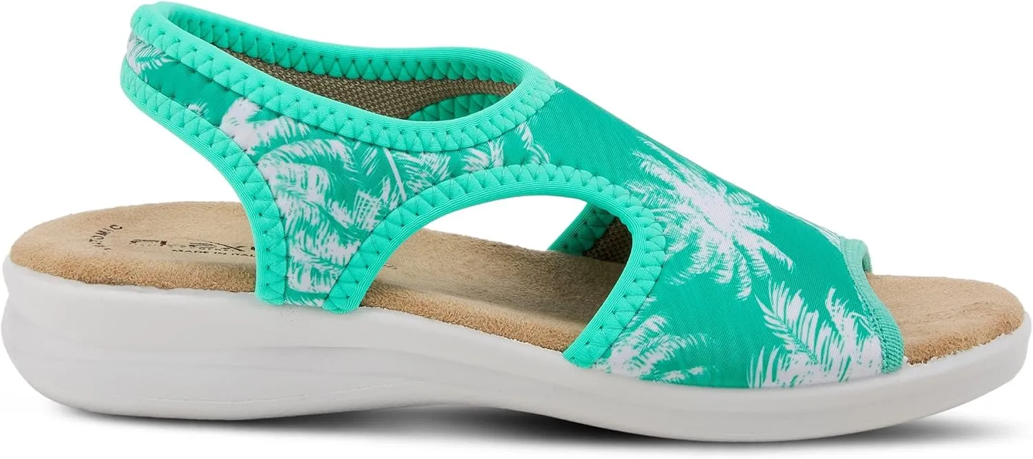Flexus Women's Nyaman-Tropics Slingback Sandal