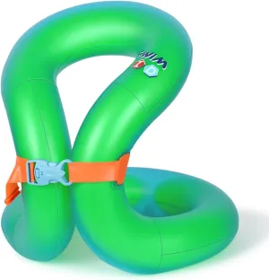 Floaties Swim Vest for Child, Portable Inflatable Pool Floats Swimming Ring with Adjustable Safety Buckle, Safety Swim Arm Bands with Double Surround Air Bag, Durable Float Tube for Kids