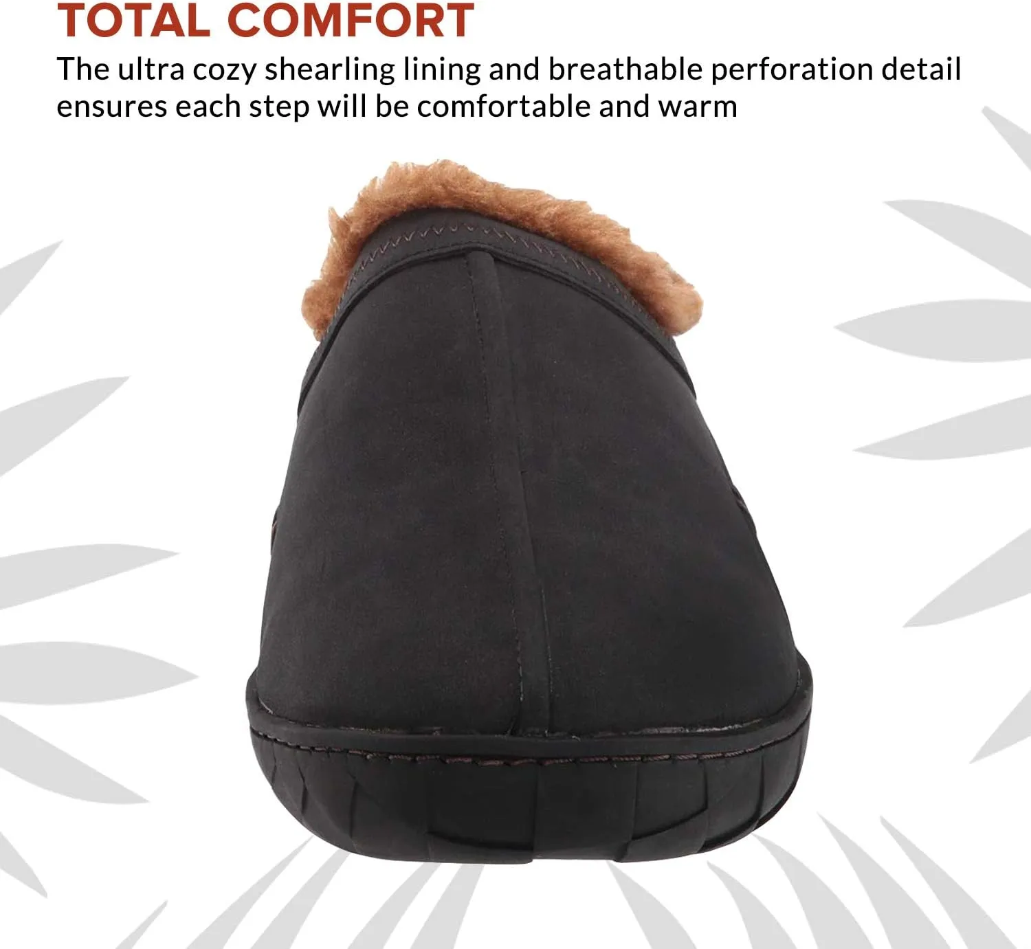 FLOJOS Men's Que Sherpa Lined Slipper