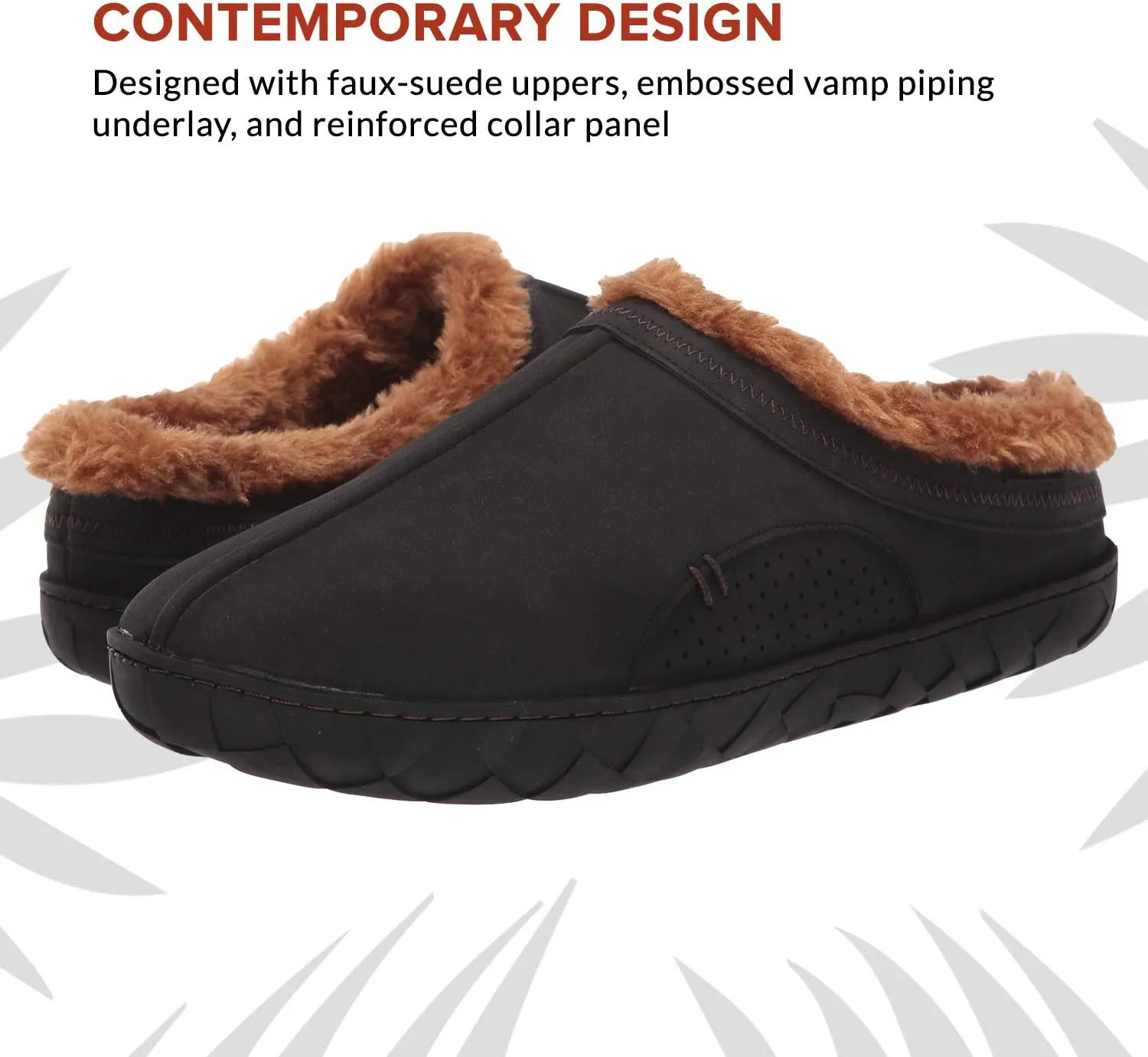 FLOJOS Men's Que Sherpa Lined Slipper