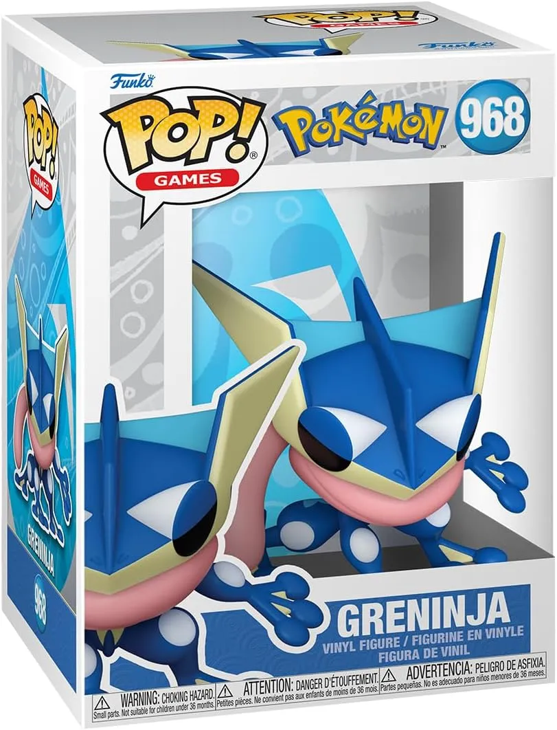 Funko Pop Games: Pokemon - Greninja - Collectable Vinyl Figure - Gift Idea - Official Merchandise - Toys for Kids & Adults - Video Games Fans - Model Figure for Collectors and Display