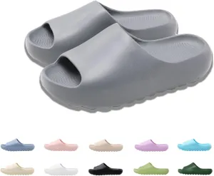 FUUPNN Kids Cloud Slides Non Slip Slides for Girls Boys Comfy Lightweight Toddler Sandals Open Toe House Slippers Indoor Outdoor