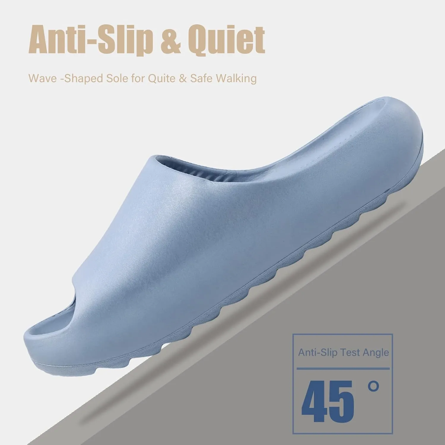 FUUPNN Kids Cloud Slides Non Slip Slides for Girls Boys Comfy Lightweight Toddler Sandals Open Toe House Slippers Indoor Outdoor