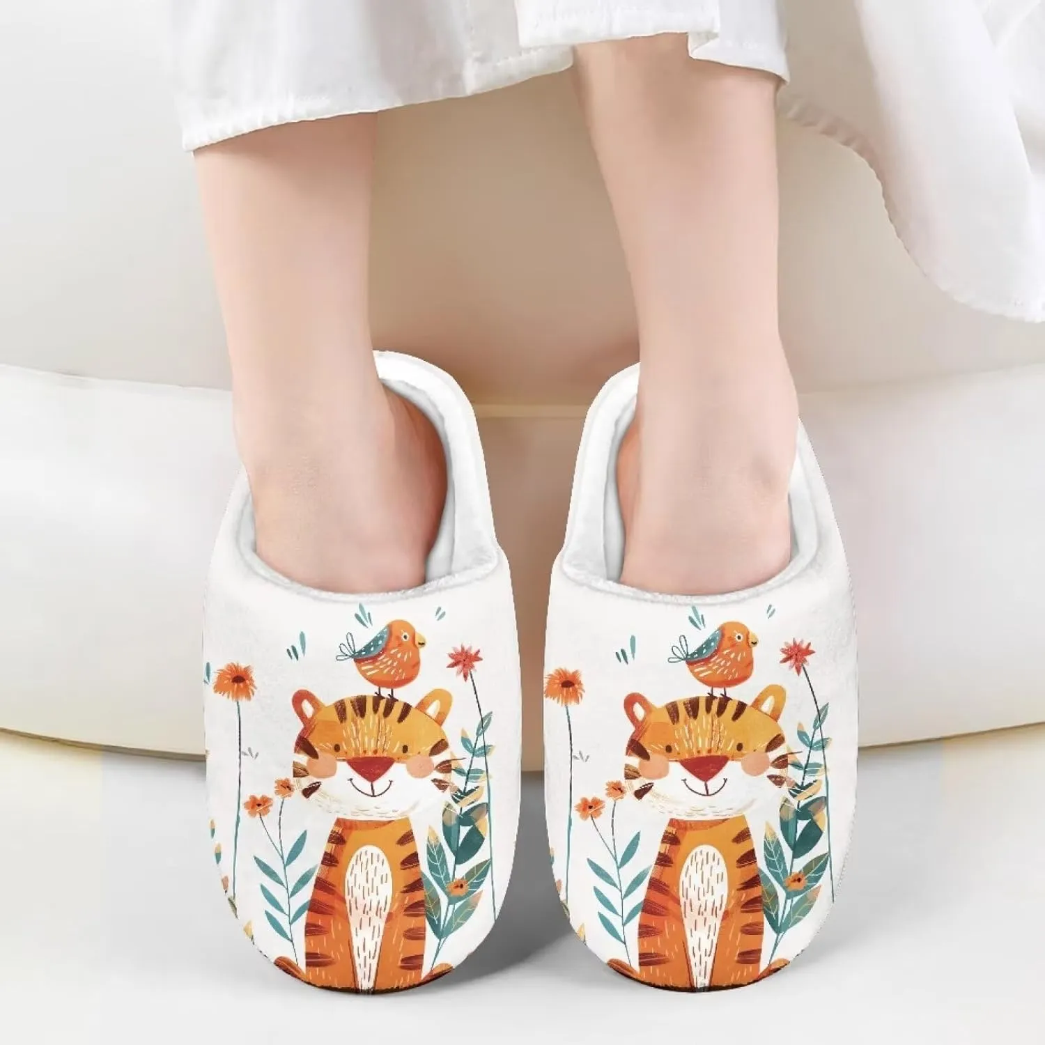Fuzzy Slipper for Girls Boys Little Big Toddler Unisex Kids Washable Lightweight Warm