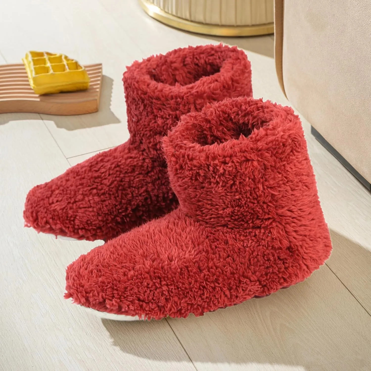 Giltpeak Boot Slippers for Women Indoor, Slipper Socks for Women, House Booties, Cozy Warm Lined Slippers for Non-Slip Indoor Slippers