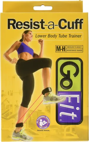 GoFit Resist-a-Cuff - Adjustable Ankle Cuffs, Green, Light to Medium, GF-Cuff-L-M