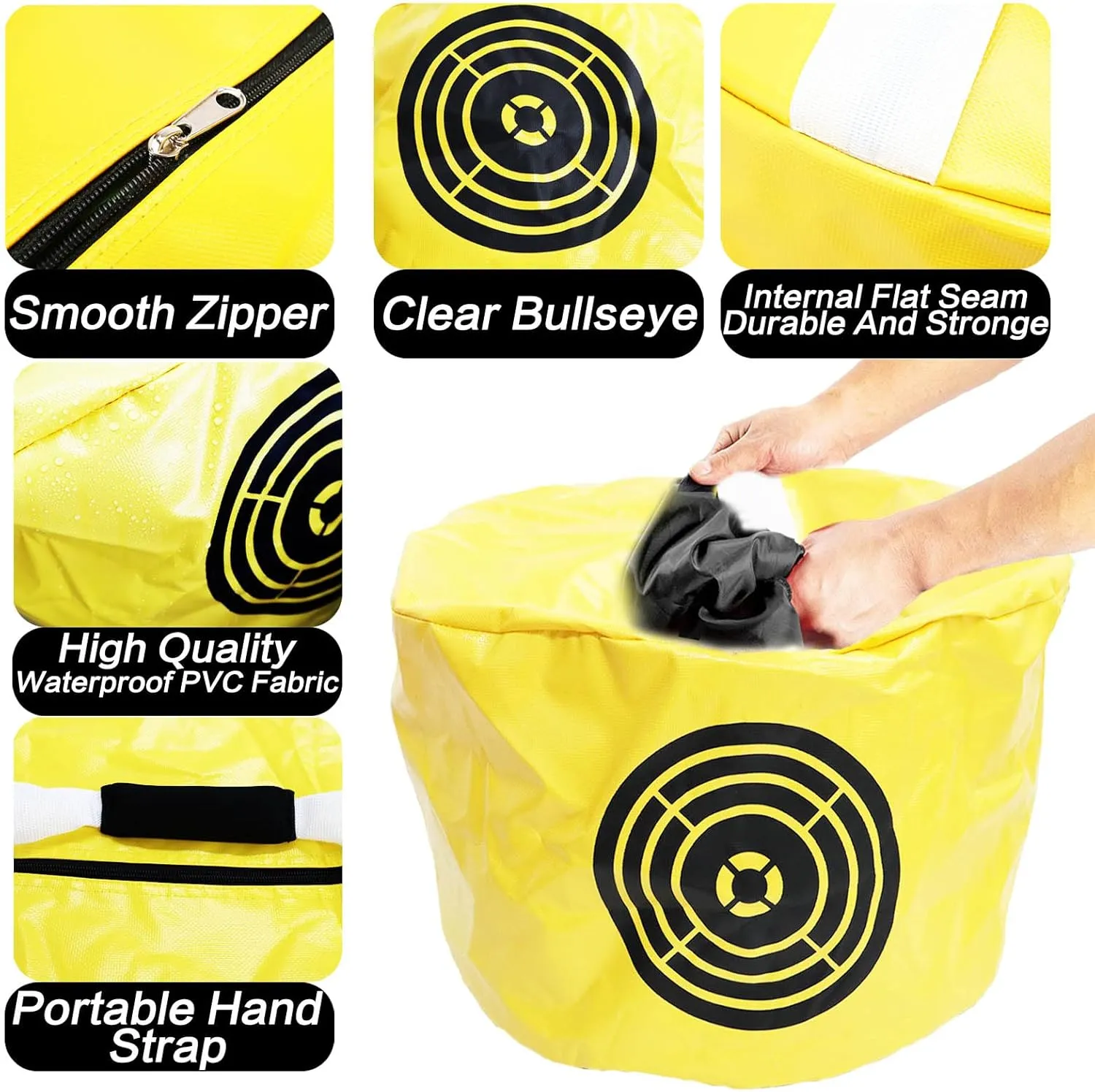 Golf Impact Bags Power Smash Hitting Bag with Arm Band Upgrade Swing Trainer Training Aids Waterproof Durable Gifts for Men Women Golf Impact Bags