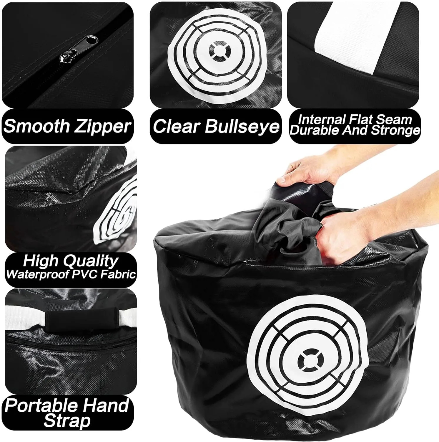 Golf Impact Bags Power Smash Hitting Bag with Arm Band Upgrade Swing Trainer Training Aids Waterproof Durable Gifts for Men Women Golf Impact Bags