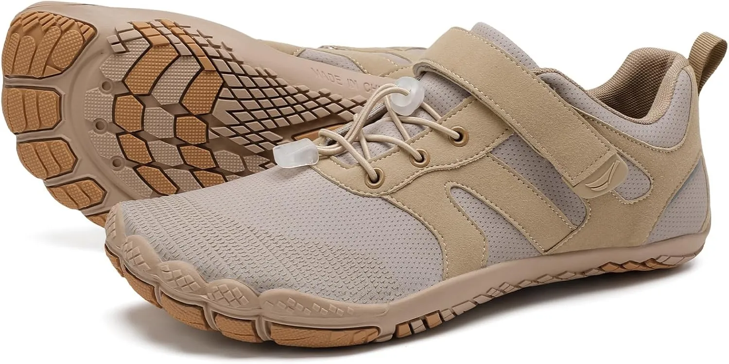 Grand Attack Barefoot Shoes Men Wide Toe Box Zero Drop Men's Trail Running Cross-Trainer Wrestling Boxing Weightlifting Walking Shoes