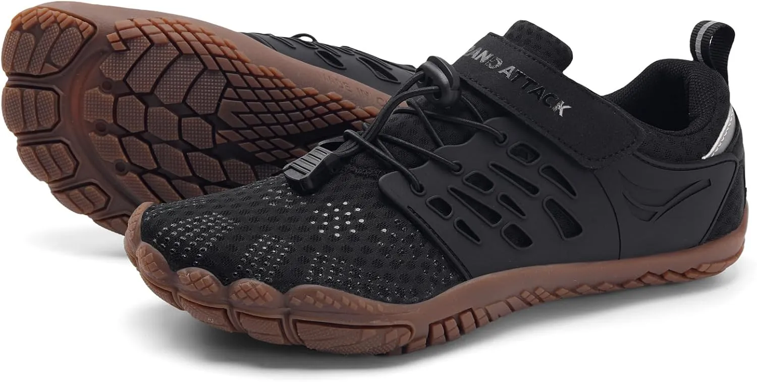Grand Attack Barefoot Shoes Women Minimalist Zero Drop Lightweight Cross-Trainer for Wrestling Boxing Weightlifting Walking Shoes