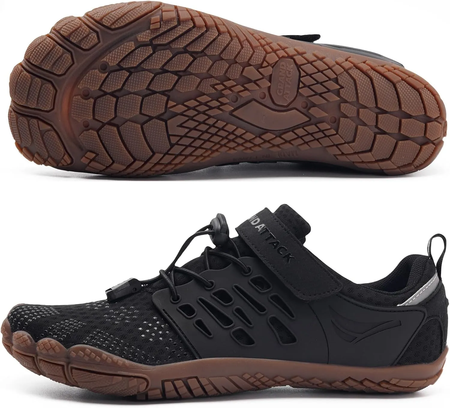 Grand Attack Barefoot Shoes Women Minimalist Zero Drop Lightweight Cross-Trainer for Wrestling Boxing Weightlifting Walking Shoes