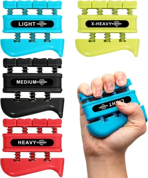 Grip Strength Trainer, Finger Strength Trainer for Grip Strength Training for Fingers, Wrists, and Hands for Home, Office, Gym, Climbing, Athletes, Musicians, and Therapy