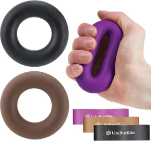Grip Strength Trainer Kit - Effective Forearm Strengthener for Hand and Finger Exercise, Ideal Exercisers for Gripper Strength and Flexibility