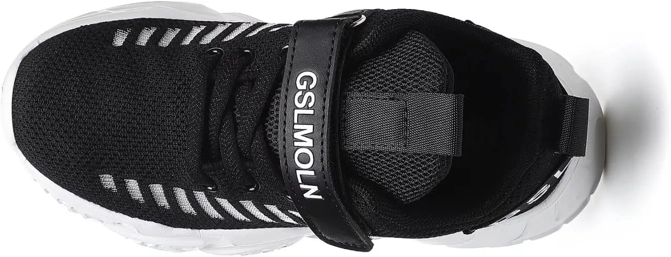 GSLMOLN Boys Girls Tennis Breathable Slip on Shoes School Casual Walking/Running Sports Kids Sneakers