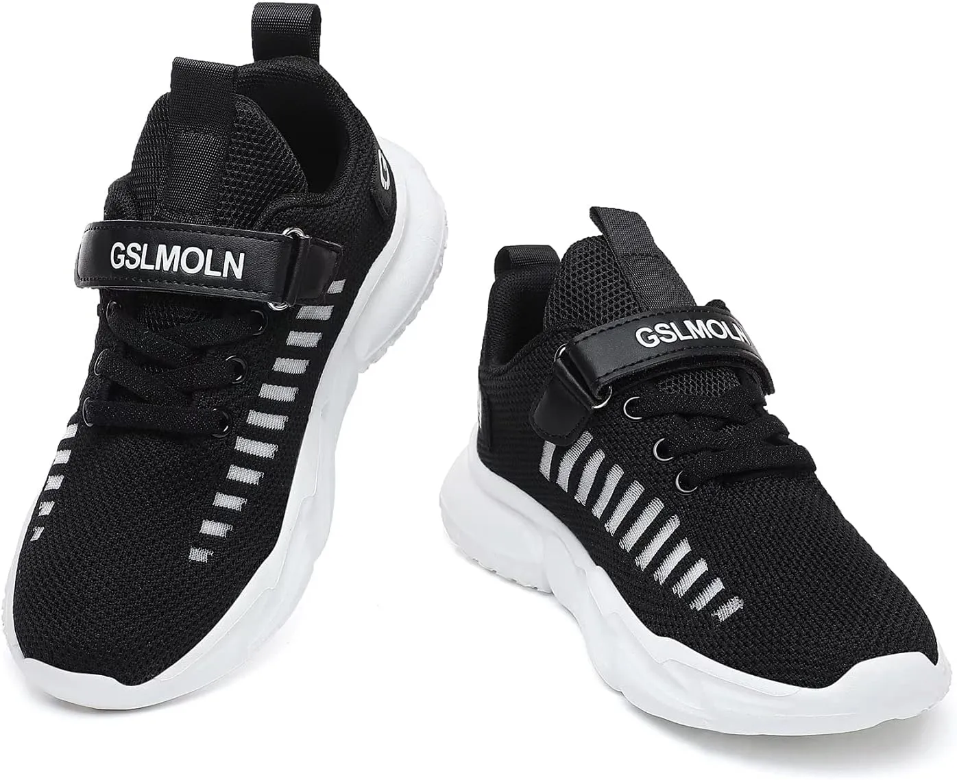 GSLMOLN Boys Girls Tennis Breathable Slip on Shoes School Casual Walking/Running Sports Kids Sneakers