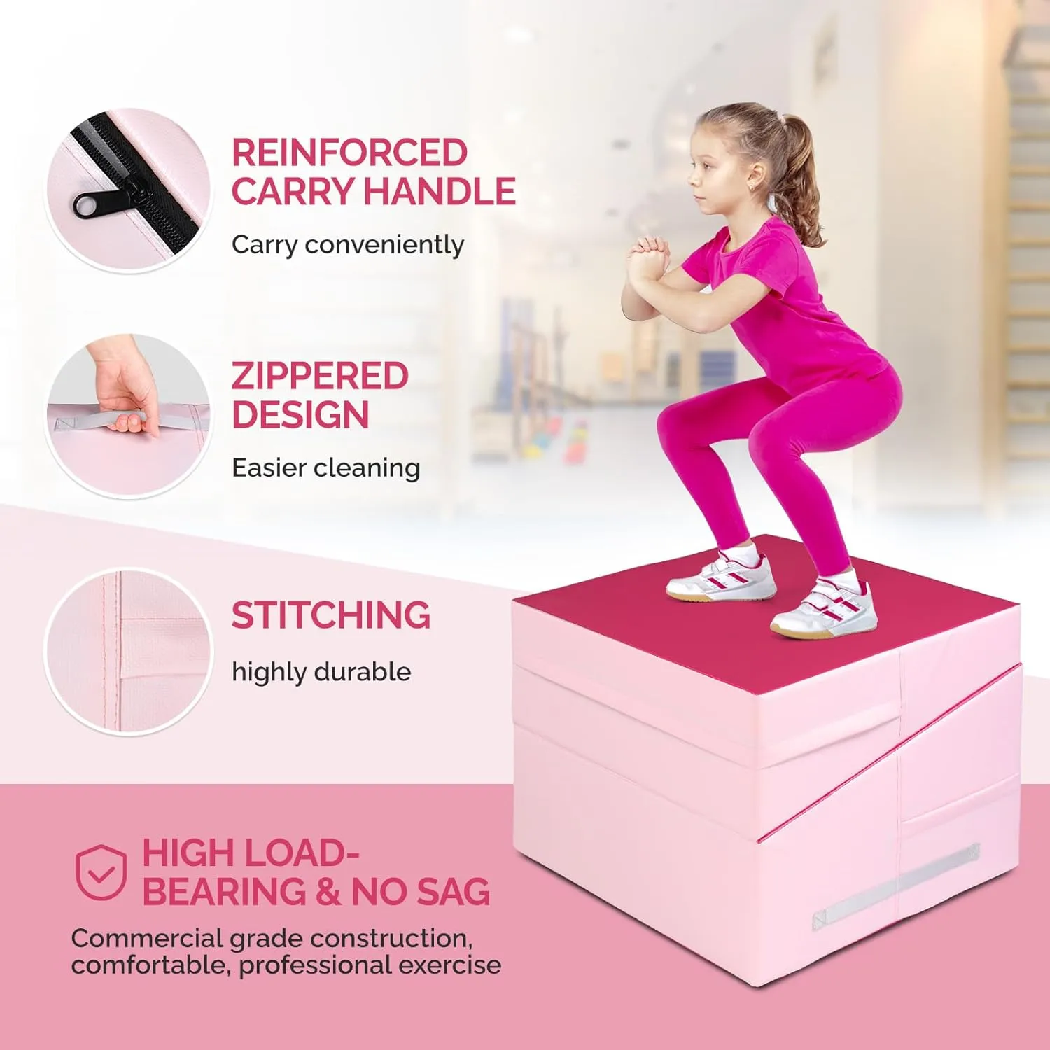 Gymnastics Set, 48"x24"x14" Incline Mat & 24"x26" Octagon Skill Shape Tumbling Trainer
